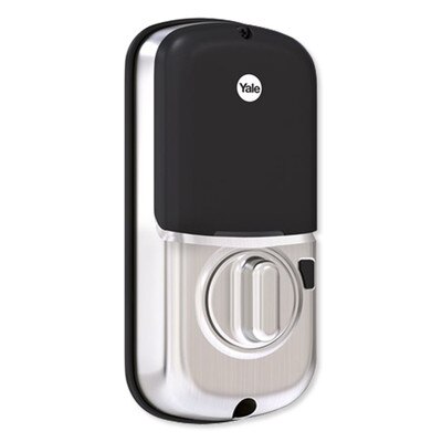 Yale Assure Lock Zigbee Push Button Deadbolt with Cox, Satin Nickel